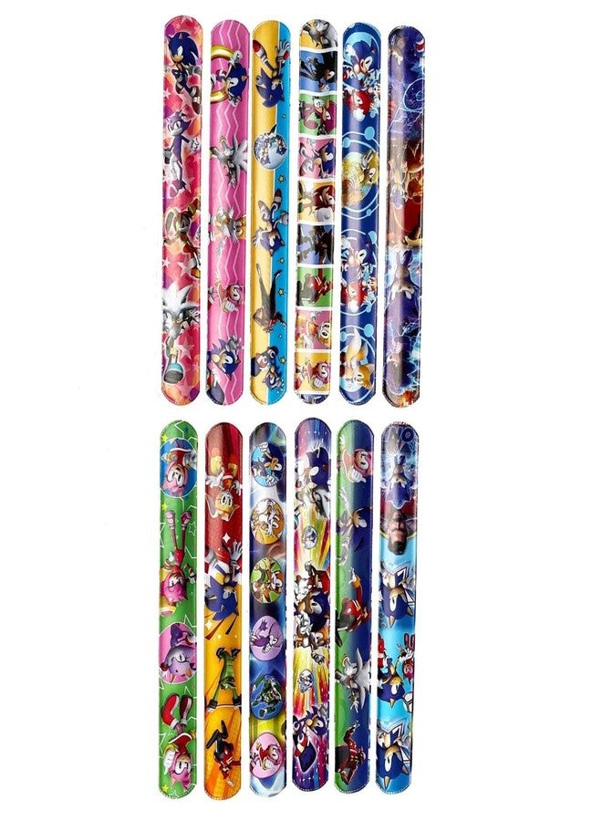 VTL Cartoon Theme Slap Bracelets, Multicolor Snap Wrist Bands for Kids, Party Favors, Birthday Return Gifts, Pack of 60 - Image 4